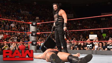 Roman Reigns Vs Rusev United States Championship Match Raw Sept