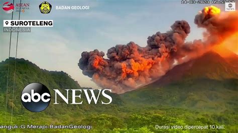 indonesian volcano erupts  global herald