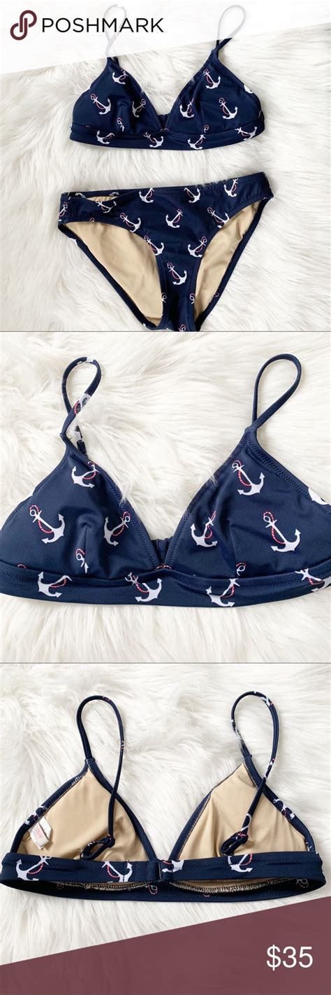 J Crew Anchor Bikini Bikinis Anchor Bikini Small Bikinis