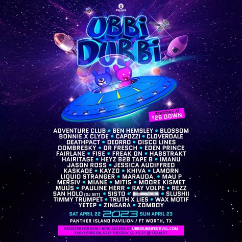 Ubbi Dubbi 2023 Lineup Released | Grooveist