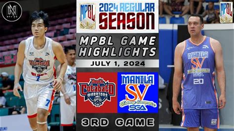 MPBL HIGHLIGHTS SOUTH COTABATO WARRIORS VS MANILA SV BATANG SAMPALOC