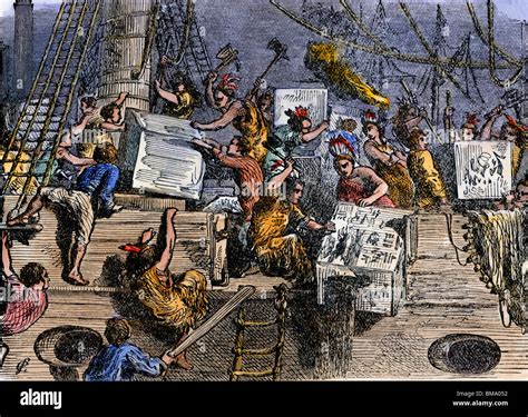 Boston Tea Party Cartoon Drawing