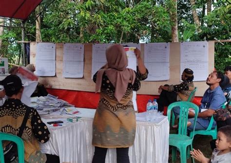 Saat Pemungutan Suara Pemilu 2024 20 Orang Badan Ad Hoc Di Pandeglang