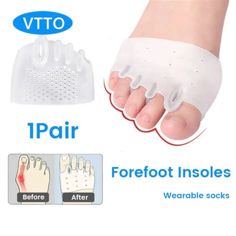 Vtto Pair Silicone Bunion Corrector Toe Separator Bunions Toe