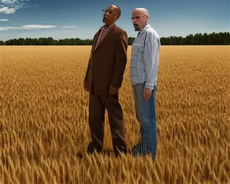 Extreme Long Shot Of Walter White And Gustavo Fring Stable Diffusion