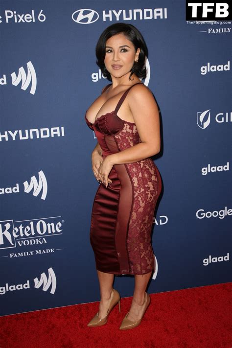 Annie Gonzalez Displays Her Sexy Breasts At The 33rd Annual GLAAD Media