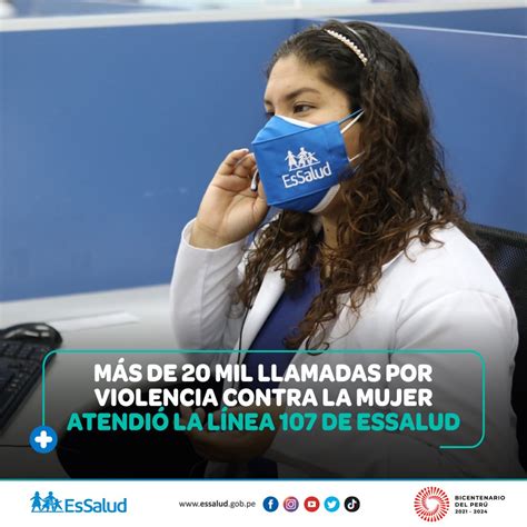 Essalud Perú On Twitter ¡no Más Violencia Más De 20 Mil Llamadas Por