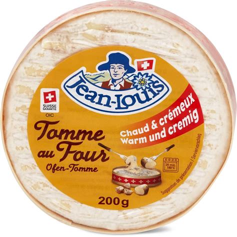 Jean Louis Tomme au four Fromage à pâte molle gras pasteurisé Migros