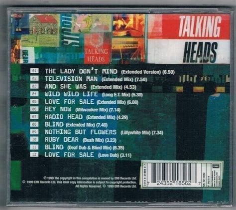 Talking Heads 12x12 Original Remixes 1999 Cd Sealed 724352185627 Ebay