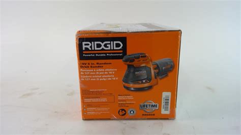 Ridgid Random Orbit Sander Property Room