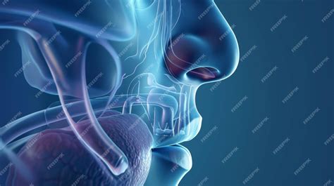 premium photo modern image   human nose diagram anatomy   nose