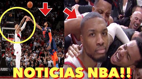 Damian Lillard GAME WINNER Waves Good Bye Vs OKC Thunder Tiro