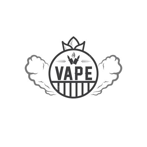 Modern Vape Logo For Smoking Lifestyle Mod Label Tobacco Vector Mod