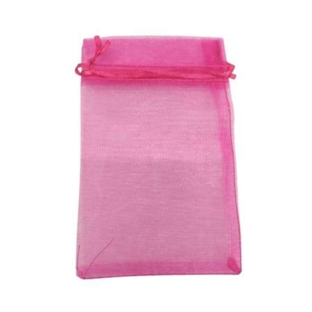 Saquinho De Organza M Pacote 10 Unidades Pink KDU EMBALAGEM