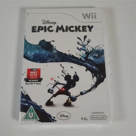 Brand New Sealed Disney Epic Mickey Nintendo Wii Video Game Manual