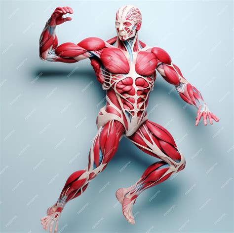 Premium AI Image | 3D model concept of muscular system