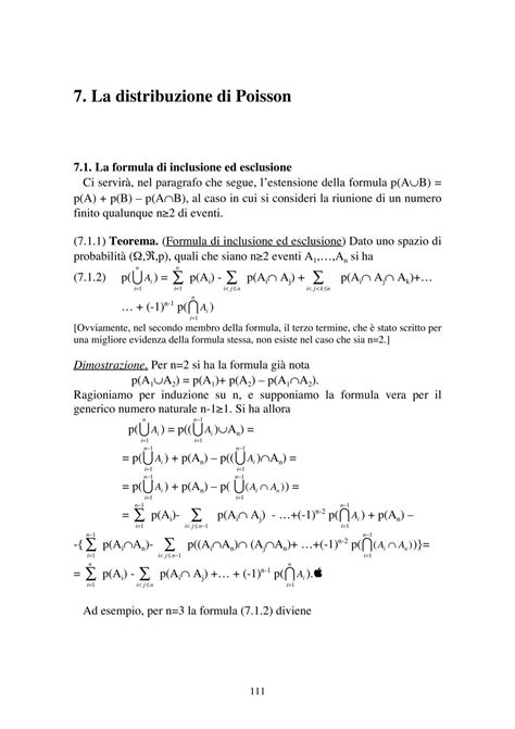 Distribuzione Di Poisson