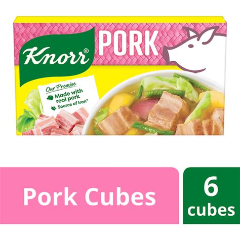 Knorr Pork Broth Cubes 60g 6 Cubes X 10g Each Soups And Broths Walter Mart