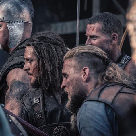 Alexander Dreymon As Uhtred Of Bebbanburg With Tobias Santelmann As