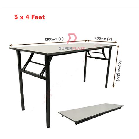 3V 3x4 Feet Heavy Duty Laminated Wood Top Banquet Table Folding