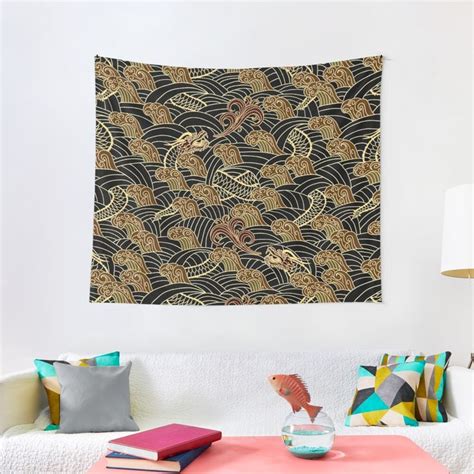 Chinese Dragons Pattern Tapestry For Sale By Soccatamam Tapestry