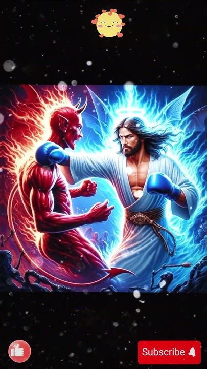 Jesus Vs Devil 👿🙏😇devil Jesus Respect God Jesuschrist Shorts