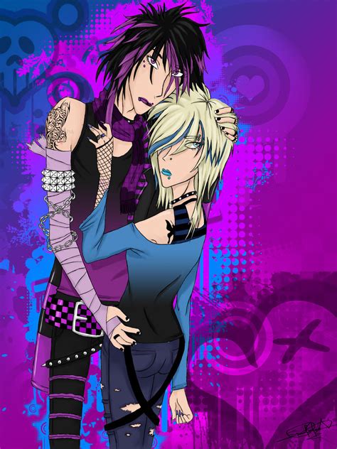 Emo Couple By Erickamiche On Deviantart