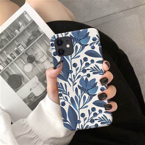 Blue Floral Moto G7 Case G8 Play Power Case Z4 Case Moto X4 Case Moto Z3 Play E4 Plus G5s Case