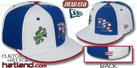 Puerto Rico DOUBLE WHAMMY White Royal Fitted Hat