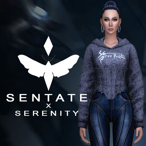 Garcelle Hoodie Sentate X Serenity Collab The Sims 4 Create A Sim