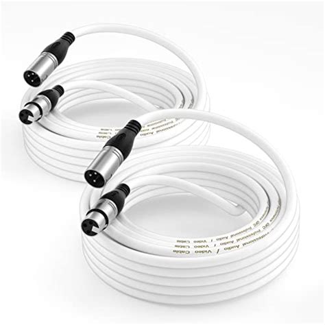 Snapklik EBXYA XLR Cable 35ft 2 Packs Premium Balanced