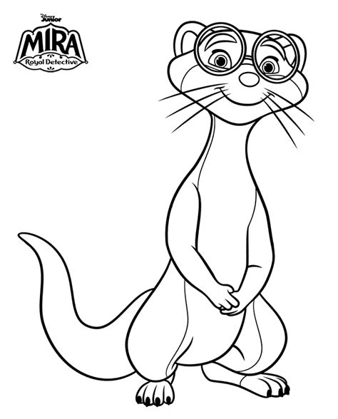 Mikku Coloring Pages Mira Royal Detective Coloring Pages Páginas