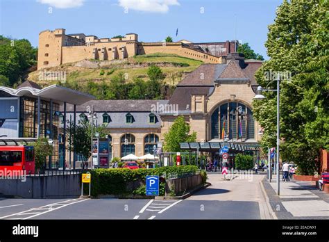 Fort grand duke constantine with the main train station hi-res stock ...