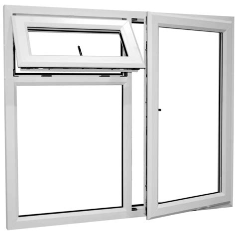 White UPVC Combination Window Glass Thickness 5 10 Mm At Rs 450