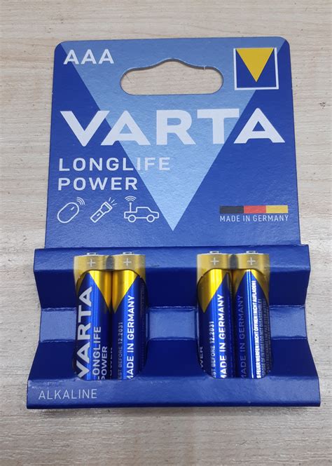 Батарейка VARTA Longlife Power AAА LR 03 4шт продажа цена в