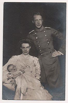 Vintage Postcard Wilhelm German Crown Prince Crown Princess Cecilie