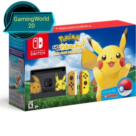 Nitendo Switch Pikachu Eevee Limited Edition Gen1 Asia Set Shopee