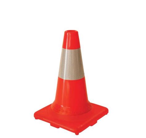 Traffic Cone Bk Inch With Inch Reflective Collar And Lb