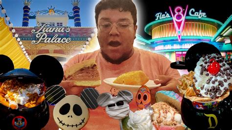 Disneyland Food Review For 24 Hours I Disneyland Food Tour Youtube