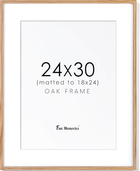 24x30 Oak Wood Picture Frame 24x30 Poster Frame For