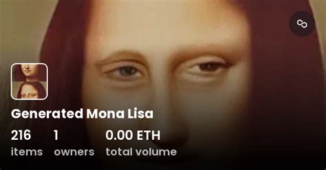 Generated Mona Lisa Collection OpenSea