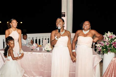 A Pink Themed Beachfront Jamaican Destination Wedding With A Sand