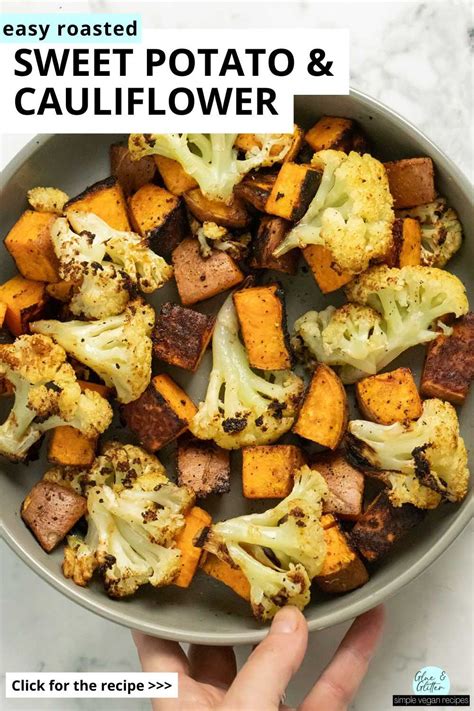 Sheet Pan Roasted Cauliflower And Sweet Potato