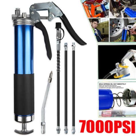 Grease Gun Pistol Grip 7000PSI Professional Heavy Duty 27 Flex Hose