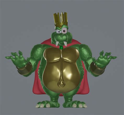 3D file King K. Rool Donkey Kong Country 🤴・3D printable design to ...