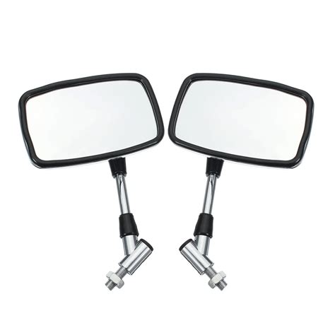 1 Pair 10mm Motorcycle Rear View Mirrors Motorcycle Side Mirror Fit For