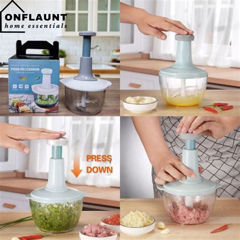 OnFlaunt Multi Functional Manual Food Processor Meat Grinder Vegetables