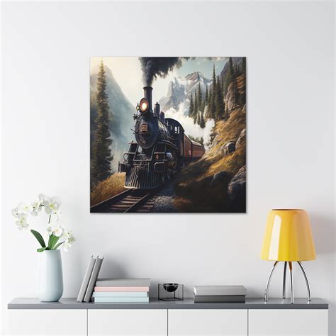 Vintage Train Art Locomotive Wall Art Railroad Canvas Art - Etsy