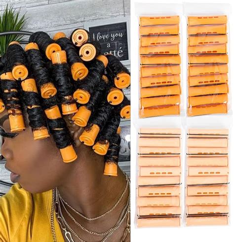 60pcs Perm Rods Set For Natural Hair Plastic Cold Wave Rod 57 OFF