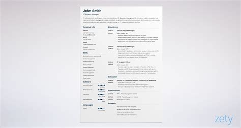 18 Blank Cv Templates To Fill In Download And Print